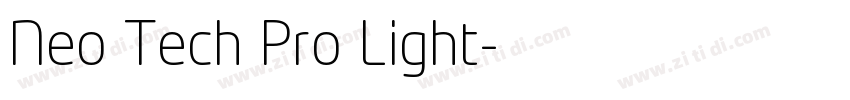 Neo Tech Pro Light字体转换